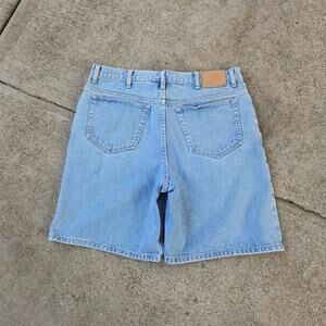 Vtg 90s BRITTANIA Faded Wash Grunge Skater Denim Shorts Jorts Tagged Sz 36